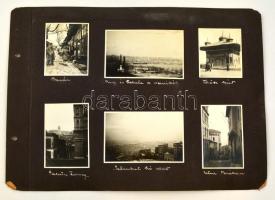 cca 1930 Istanbul 17 db városkép / 17 photos of Istanbul, Turkey on album page
