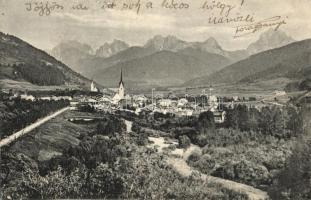 Welsberg, Monguelfo; (Pustertal, Südtirol) general view, Verlag G. Ebner (r)