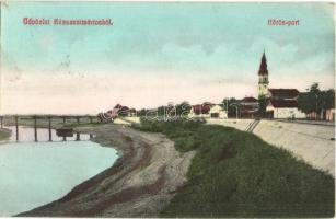 Kunszentmárton, Körös part, templom, híd