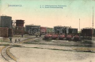 Drohobych, Drohobycz; C. k. Odbenzyniarnia Panstwowa / K.k. Staats-Entbenzinierung / gasoline factory