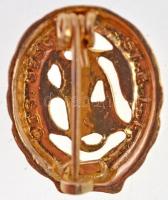 NSZK DN "DSB (Német Sportszövetség)" aranyozott fém jelvény (14x17mm) T:1-
FRG ND "D...