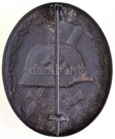 Német Harmadik Birodalom 1939. "Sebesülési jelvény fekete fokozata" préselt acéllemez kitü...