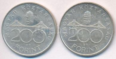 1994. 200Ft Ag "Deák" (2x) T:2