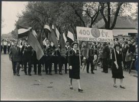 1957-1959 Nagykőrös, zeneiskola, az Arany János Gimnázium 400 éves fennállását ünnepli, 2 db hátolda...