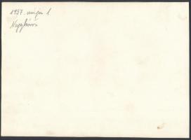 1957-1959 Nagykőrös, zeneiskola, az Arany János Gimnázium 400 éves fennállását ünnepli, 2 db hátolda...