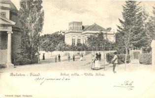 Balatonfüred, Jókai villa, Schmidt Edgar kiadása (EK)