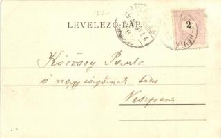 1899 Keszthely, Szent Mihály domb, Sujánszky József kiadása (EK)