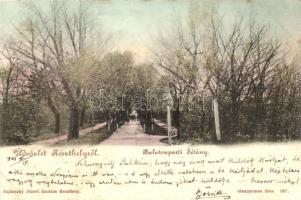 Keszthely, Balatonparti sétány, Sujánszky József kiadása (EK)