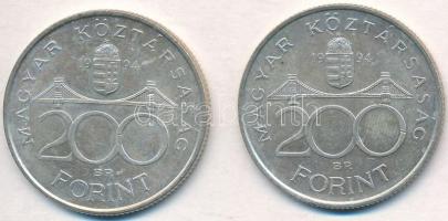 1994. 200Ft Ag "Deák" (2x) T:2