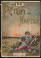 1931 Képes Petőfi-Naptár, képes kalandárium sokféle hasznos és mulattató olvasmánnyal ellátva, 39. évfolyam, két litho képpel