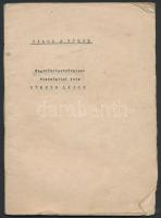 1941 Cserkész nótákat tartalmazó, kis példányszámú nyomtatvány 42 oldalon