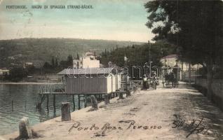 Portoroz, Portorose; Bagni di spiagga / Strand-Bäder / beach baths, Phot. Alois Beer (EK)