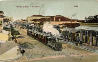 Volos, locomotive, pharmacy, shops, construction site (EK)