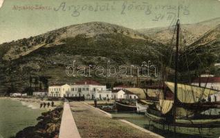 Aigiali, Amorgos; port, ships (EK)