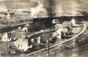 Gyimesbükk, Ghimes-Faget; Csíkszereda-Madéfalva vasútvonal gőzmozdonnyal / railway line, locomotive, photo