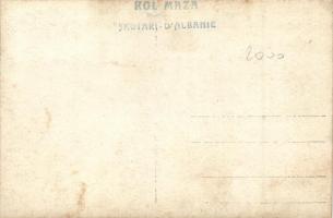 1923 Albanian soldier with binoculars, TCV card, Rol Maza photo (EK)