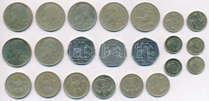 Ciprus 1983-1994. 1c-50c (22x) T:1-,2 Cyprus 1983-1994. 1 Cent - 50 Cents (22x) C:AU,XF