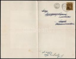 1938 Csehszlovákia felosztása, humoros hirdetmány gyászjelenetés formájában, nyomtatványként elküldv...