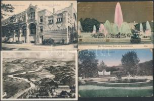 65 db főként RÉGI külföldi, nagyrészt városképes képeslap, vegyes minőség / 65 mostly pre-1945 European townview postcards, mixed quality