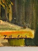 Ziffer jelzéssel: Tűztövises csendélet. Olaj, vászon, 48×58 cm