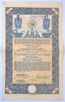 4db-os sorsjegy és értékpapír tétel, benne: 1905. "Pesti Magyar Kereskedelmi Bank" Zálogle...