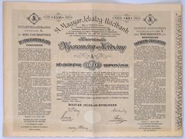 4db-os sorsjegy és értékpapír tétel, benne: 1905. "Pesti Magyar Kereskedelmi Bank" Zálogle...