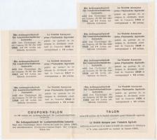 Budapest 1927. "Mezőgazdasági Ipar-Részvénytársaság" 10 részvénye egyben összesen 150 peng...