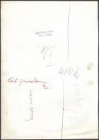 cca 1960-1970 Szüreti zsáner, sajtófotó, a hátoldalán feliratozott, pecséttel jelzett, kis szakadáss...