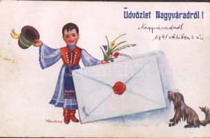 Nagyvárad Leporelló zsinagógával és pályaudvarral (Rb)