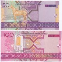 Türkmenisztán 2005. 50M + 100M T:I
Turkmenistan 2005. 50 Manat + 100 Manat C:UNC