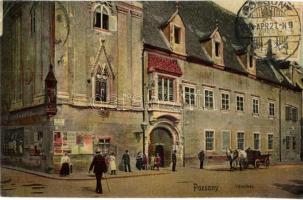 Pozsony, Pressburg, Bratislava; Városház / town hall, TCV card (EK)