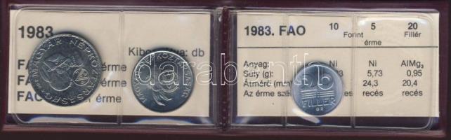 1983. 20f + 5Ft + 10Ft "FAO" T:BU Eredeti tokban, tanúsítvánnyal!
