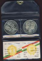 1981. 100Ft + 5L magyar-bolgár közös kiadás "Bulgária 1300 éves" T:PP Eredeti tokban, tanúsítvánnyal!