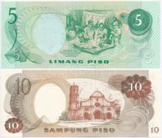 Fülöp-szigetek DN 5P + 10P T:I
Philippines ND 5 Piso + 10 Piso C:UNC