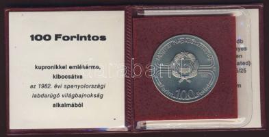 1982. 100Ft "Labdarúgó VB" T:PP Eredeti tokban, tanúsítvánnyal!