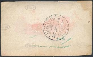 1937 Aratók cséplőgéppel, Kisbér, 6x10 cm