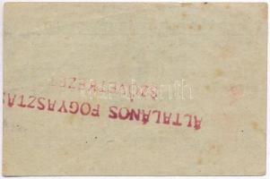 Budapest ~1920. 10f "Általános Fogyasztási Szövetkezet", hátoldalon bélyegzéssel T:III
