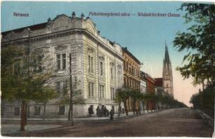 Versec, Vrsac; Fehértemplomi utca / Weisskirchner Gasse / street (EK)