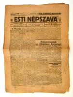 1919 Esti Népszava 1919. augusztus 4., I. évf. 1. szám.