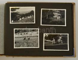 1938-1939 Két erdélyi nyaralás képei (Kőhalom, Szováta, Gyilkos-tó, Békás-szoros, Segesvár), 74 db f...