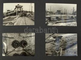 1954-1960 Kapos folyó árvizeinek megszüntetése Kaposvárott, 28 db fotó papír albumban