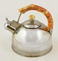 Fém teafőző edény, m: 22 cm d: 20 cm