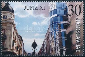 Bélyegkiállítás JUFIZ XI. blokkból kitépett bélyeg, Stamp Exhibition JUFIZ XI. stamp from block