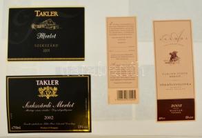 Szekszárdi borvidék, borcímke gyűjtemény. Több, mint 500 darab, szépen rendezetten lapokra ragasztva...