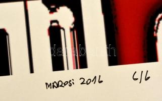 Marosi György (1964- ): Vörös és fekete, c-print, papír, jelzett, számozott (6/6), 45×32 cm