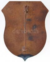 Románia 1973. "Gyergyószentmiklósi Férfi-dalegylet" fém jelvény (41x52mm) T:2 kis oxidáció...