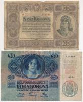 Vegyes: 9db-os bankjegy tétel, benne egy fénymásolt darab, közte 1902. 1000K mindkét oldal német, fü...