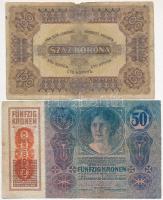 Vegyes: 9db-os bankjegy tétel, benne egy fénymásolt darab, közte 1902. 1000K mindkét oldal német, fü...