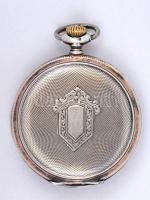 Ezüst (Ag.) Anker Praezision 15 Rubis Spiral-Breguet svájci zsebóra, másodpercmutatós számlappal(haj...