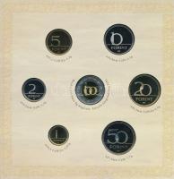 2008. 1Ft-100Ft 7klf db + Mátyás denár Ag fantáziaverete "Reneszánsz emlékév" dísztokos fo...